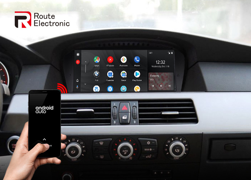 Linux Car radio For BMW E60 E90 support dual system and original joystick
