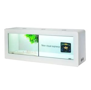 Buy cheap 1x2 Splicing Wall Transparent LCD Showcase 55 Inch Capacitive Touch Display Cabinet product
