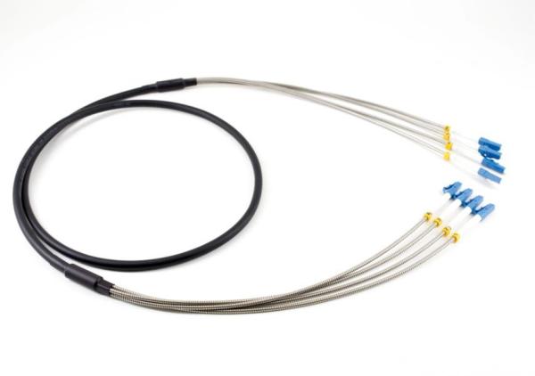 Quality 4 Core SM G657A Fiber Cable Assembly Fiber To The Attena FTTA CPRI Breakout LC To LC for sale