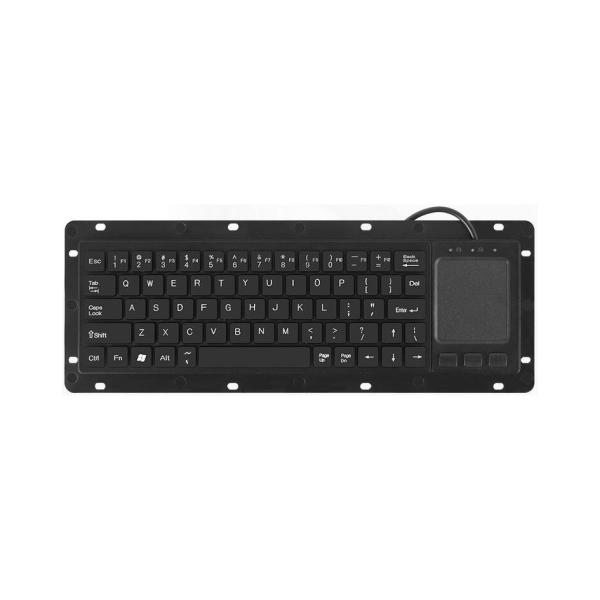 Quality Low-cost Rugged Panelmount Plastic Keyboard With Touchpad and 68 Keys for sale