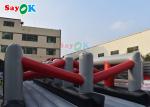 150x3.8m Tarpaulin Inflatable Obstacle Course Racing Game For Events