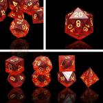 Multi -Color Resin material Dice Set#Rpg#Dnd#Coc Transparent