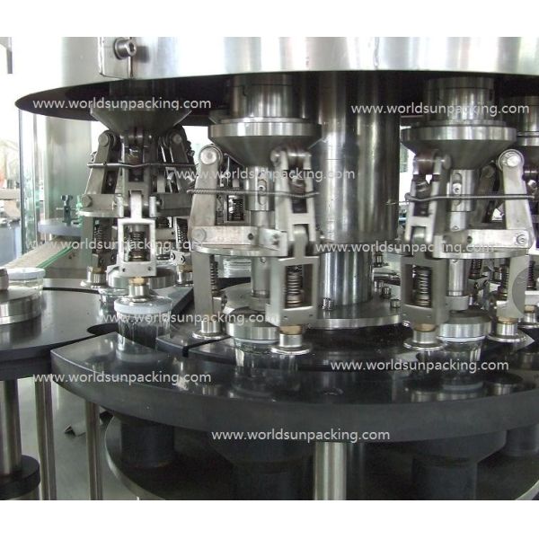 6000bph Automatic Capping Machine Rotary Glass Jar Cap Crimping Machine