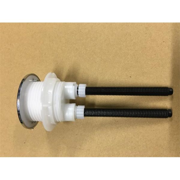 Electroplate Toilet Flush Button , ABS Dual Flush Toilet Button Hand Press Type