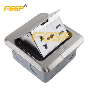 Buy cheap FGGP Network Usb Pop Up Floor Socket Electrical Flush Floor Outlet Cover product