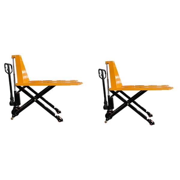 Quality Single Scissor Pallet Truck Manual 1000kg Lifting Height 800mm for sale