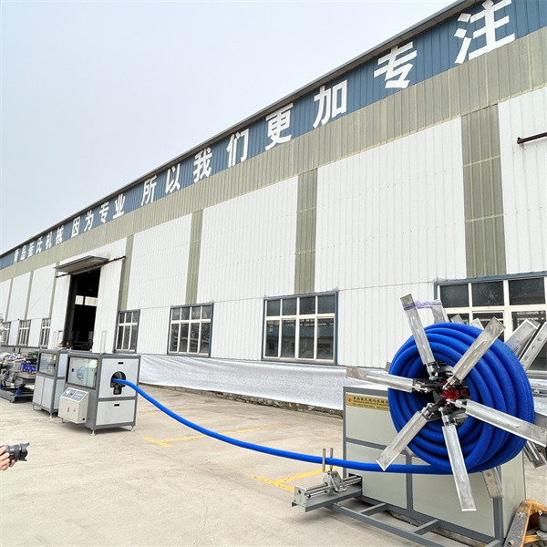 PVC Corrugated Pipe Extrusion Line Double Wall For Drainage Pipe