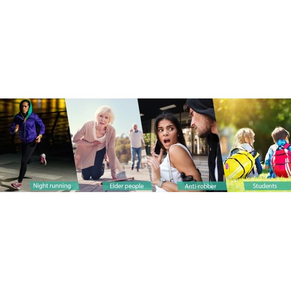 25mins Alarm Pocket Guardian Self Defense Keychain For Women Kids