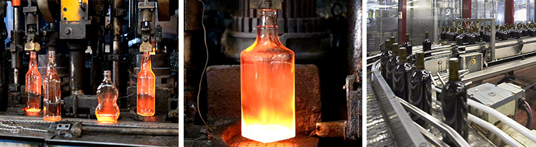 Factory Wholesale 750ml Red 750ml Clear Glass Wine Bottles Wine Bottles with Cork Lid