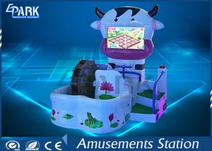 Buy cheap Lovely Cow Design Kids Coin Operated Game Machine 3 Theme Scence product