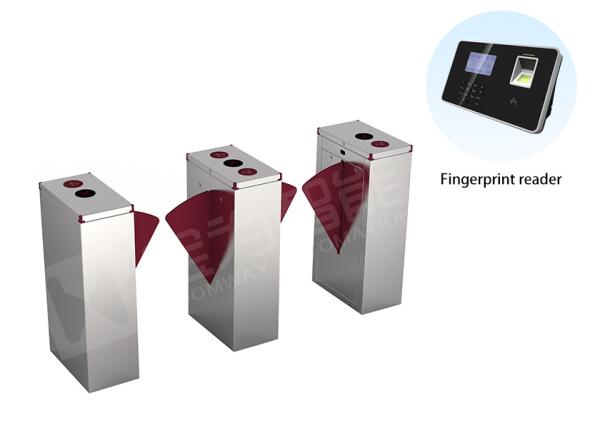 Compact Design Flap Barrier Turnstile Gate Mechanical Access Control Entrance