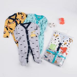 China Autumn new baby long sleeve bodysuits Baby Girl Boy cartoon bodysuits cotton 0-2 Years baby Rompers 3pcs set on sale