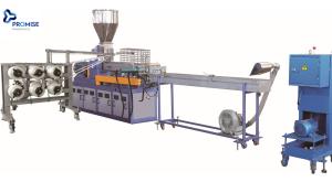 China Plastic Twin Screw Extruder Pelletizing machine with 300-500kg/H on sale