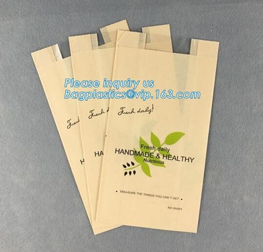 Custom Printing Recycled Brown Kraft Paper Bags,Custom Printed Factory Glassine Paper Bread Small Brown Bag, bagease