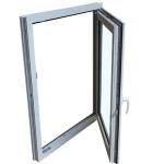 Custom Design UPVC PVC Windows With 70mm Window Frame Width
