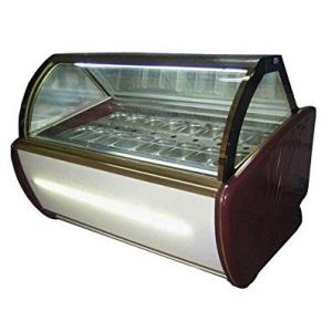 Fan Cooling Ice Cream Freezer Case -16~-22℃ With Digital Temp Controller and 2000mm Length