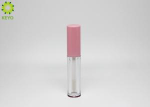 Buy cheap Custom Empty Lipgloss Containers Transparent Round Shape With Brush product