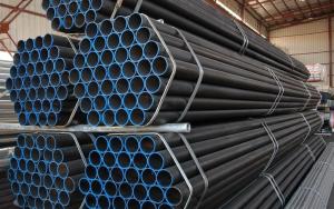 China ERW / Square / Round Black Color Welded Steel Pipe With ASTM A53, BS1387, DIN2244 on sale