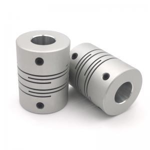China Anodizing Silver Aluminum Shaft Coupling 50mm Spiral Beam Coupling on sale