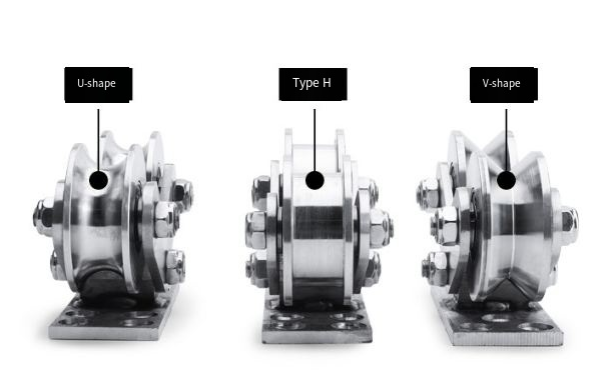 V Groove Double Wheels Gate Wheel for Heavy Duty Gate Made of 304 Stainless Steel