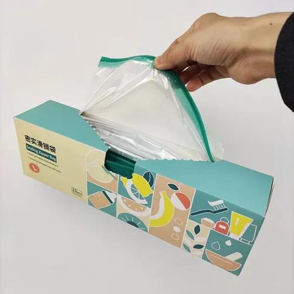 Clear Reusable Zip Lock Bag Plastic Storage Bag for Food and Vegetable