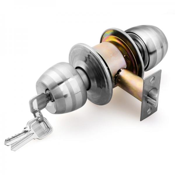 Quality Spherical / Cylindrical Ball Stainless Steel Door Lock for Entrance Door for sale
