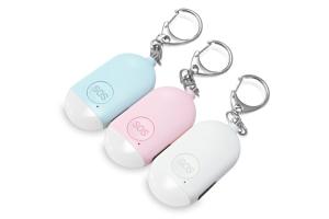 Buy cheap SOS Emergency Personal Alarm Keychain colorful USB Rechargeable dural led light product