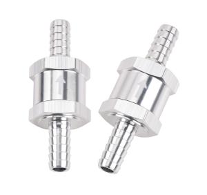 Equal Fuel Check Valve One Way Inline Non Return Diesel Gasoline Silver with Female Thread