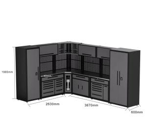 AA4C 2302 Serial workstation Cabinet Full Garage Tool Box Drawer Workbench Tool Chest Cabinet