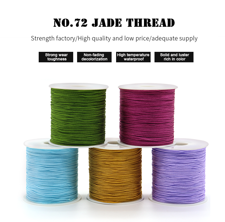 DIY Tassels Beading String Chinese Knot Cord/Rope/Thread for Macrame Cord Bracelet