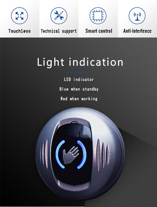Touchless LED Infrared Sensor Push Button For Auto Door Opening