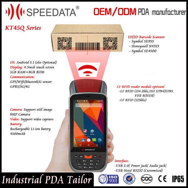 Dual Sim Card Android Handheld Smart Card Reader PDA LF Rfid Mobile Reader