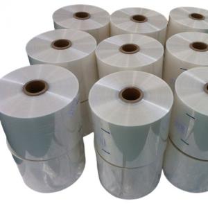 China Transparent POF Shrink Wrap Film Roll Polyolefin POF Heat Shrink Film Customized on sale