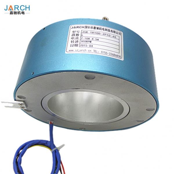 Quality 380V AC Through Bore 100mm Electrical Slip Ring 300RPM Speed IP51 Protection for sale