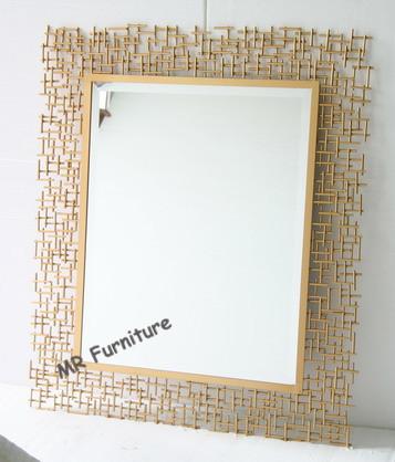 Quality Rectangular Metal Mirror Wall Decor 70 * 95cm Size Quickly Delivery for sale