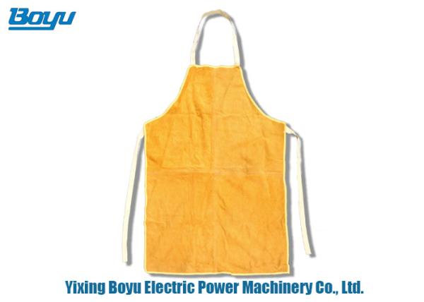 Quality 95*70cm Transmission Line Stringing Tools Yellow Cowhide Welding Apron for sale