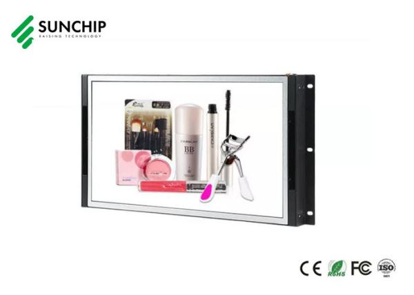 Quality RK3566 LCD Advertising Screen Wifi 4G Ultra Thin Open Frame Interactive Digital Signage for sale
