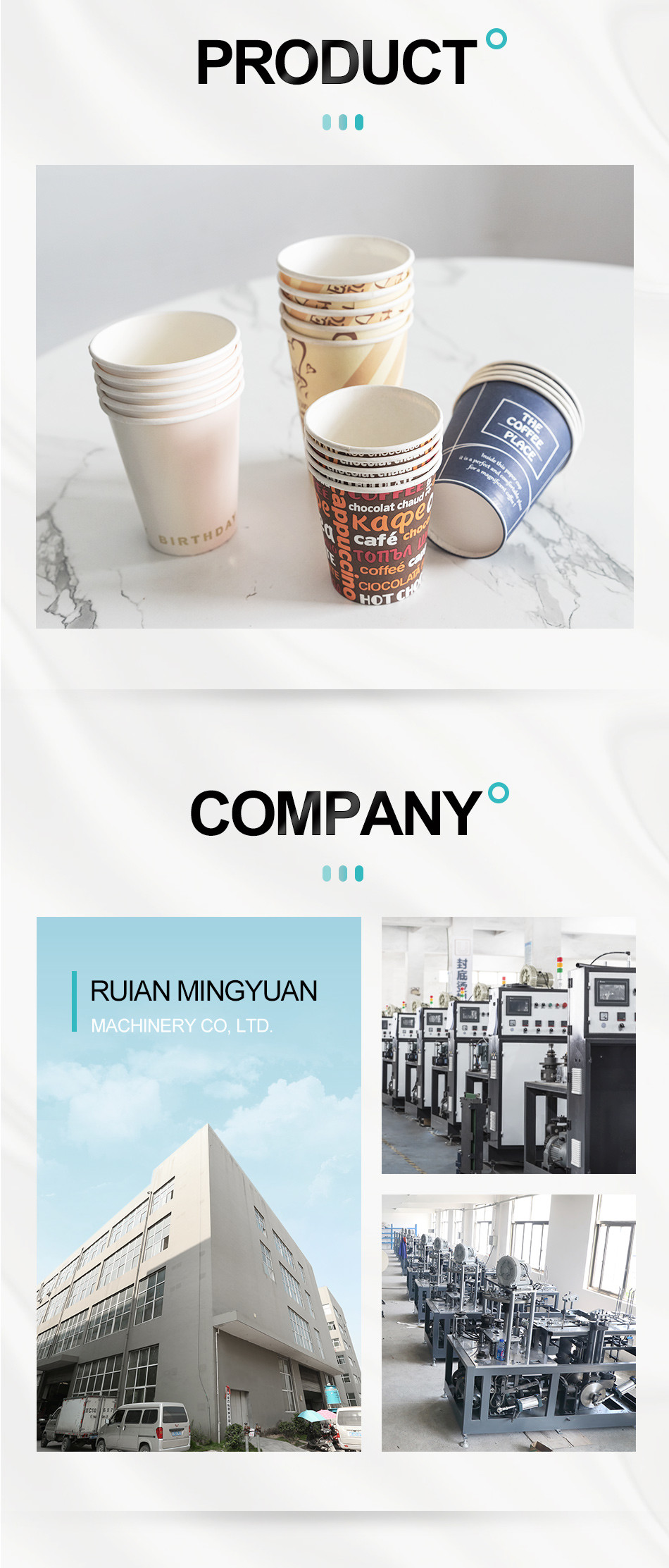 Small Paper Cup Making Machine Automatic Packing With Logo Printing