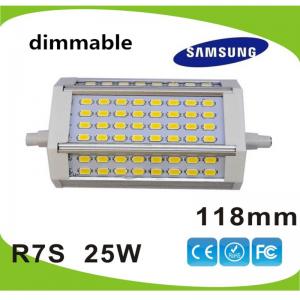 China Dimmable 25W 118mm led R7S lamp Samsung SMD5630 LED source replace 250w halogen lamp AC85-265V on sale