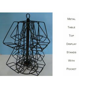 8 Shelves Wire Countertop Display Rack / Rotating Countertop Spinner Rack