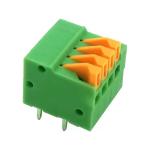 Narrow Spacing 2.54 mm Screwless PCB Spring Terminal Block 150V 4A