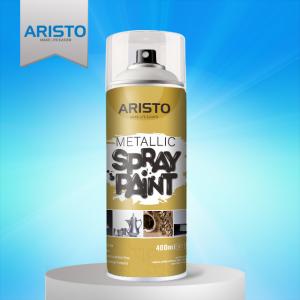 Buy cheap Acrylic Metallic Spray Paint Gold / Silver / Copper / Chrome Colors Abrasion Resistant product