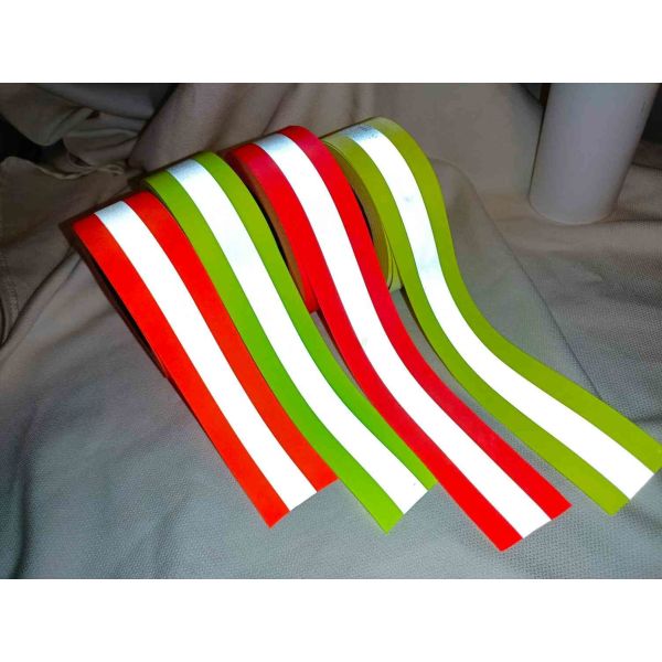 5cm 7.5cm Yellow Silver Yellow Color Flame Retardant Reflective Strip For Safety Wear