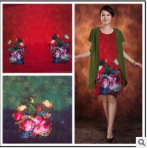 China High-grade skirt fabrics knitted snow high stretch silk silk flower on sale