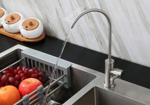 Buy cheap OEM Brushed Stainless Steel Kitchen Faucets Hot And Cold Water Faucet For Kitchen product
