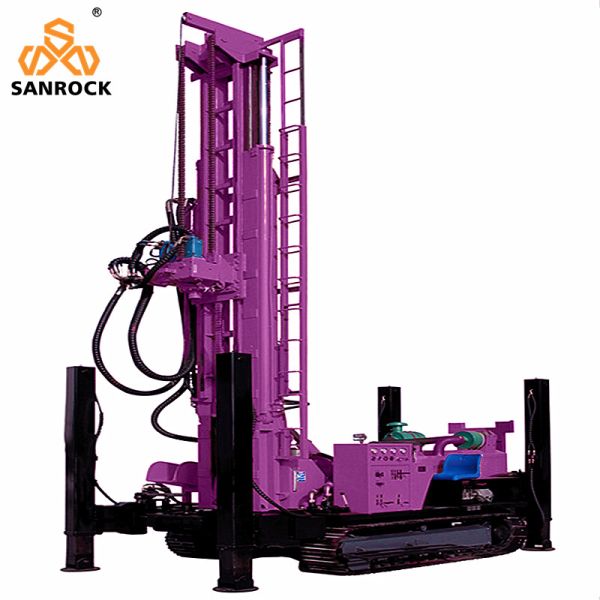 800m Deep Water Drilling Rigs Diesel Engine 194KW Hydraulic Water Well Drilling Machine