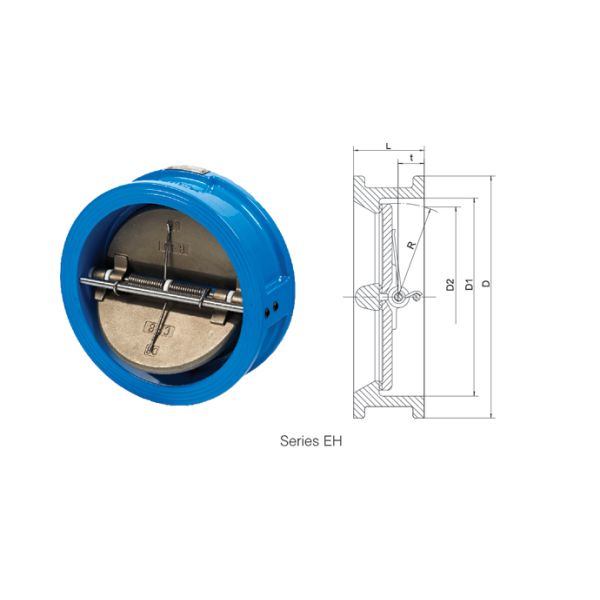 Ductile Cast Iron Swing Type Check Valve Safety Operation Interference Resistance