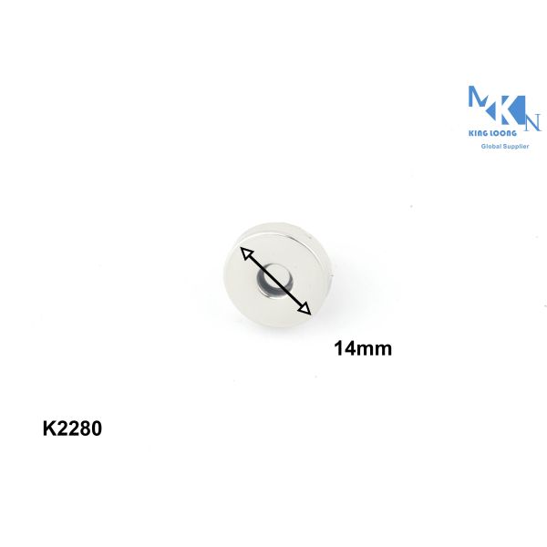 Wallet Bag Magnetic Button 14mm Ncikel Free Color Purse Fasteners Closures