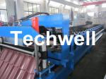 Chain Drive Tile Roll Forming Machine With Hydraulic Pressing Cutting Devices