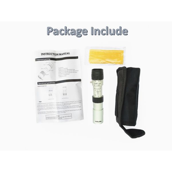 10-30x25 Monocular Handheld Telescope , FMC Lens Adjustable Zoom Monocular